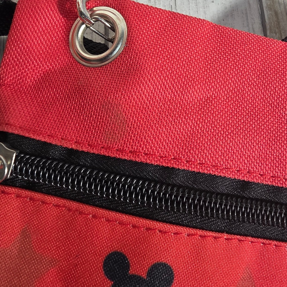 Disney Mickey Mouse Red Crossbody Bag Water Bottle and Toy Car Bundle 3pc Set - Picture 6 of 7